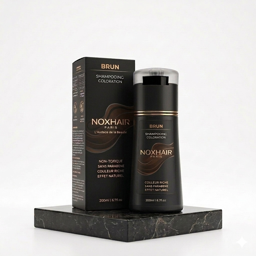 NoxHair - Shampoing Colorant Anti-Cheveux Blancs