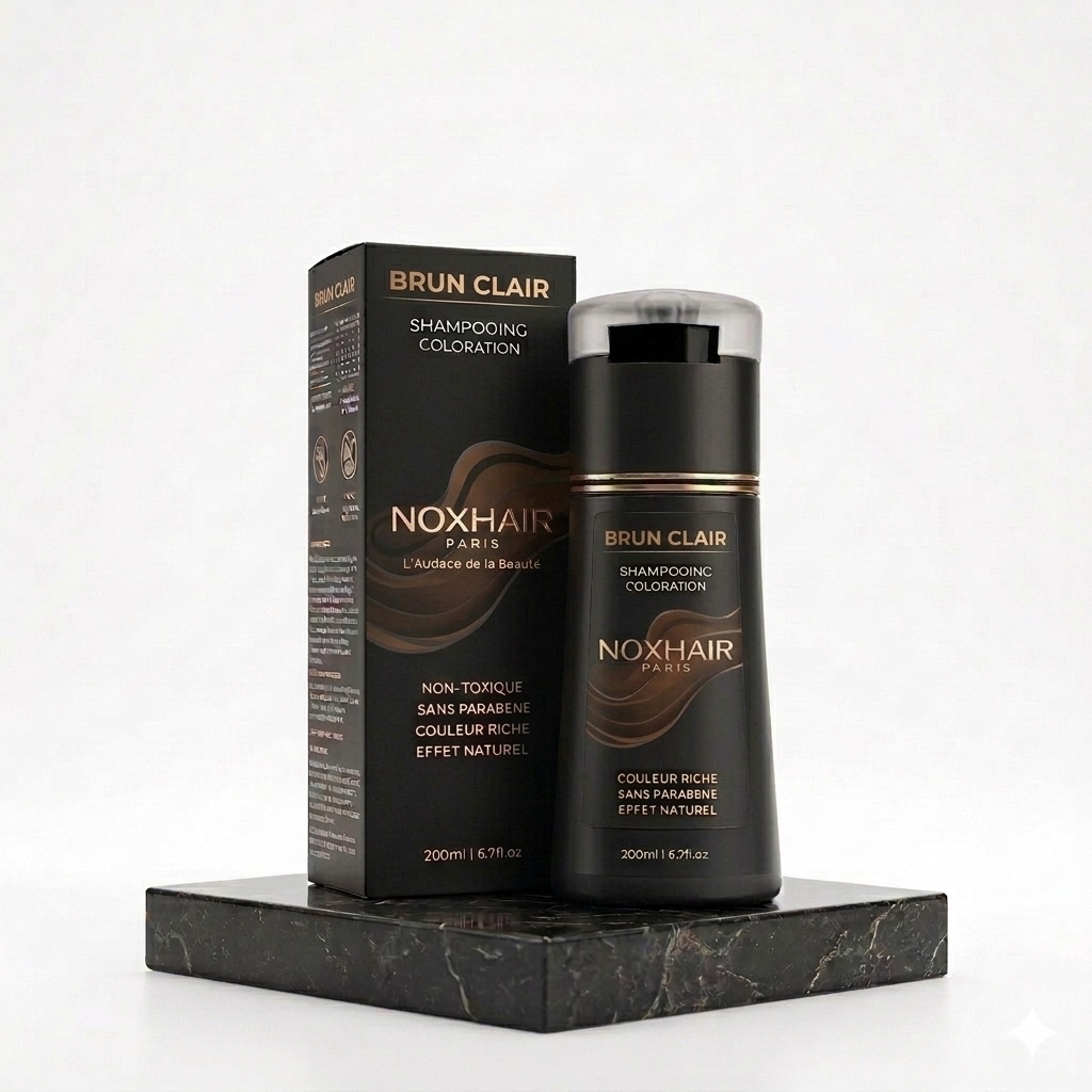 NoxHair - Shampoing Colorant Anti-Cheveux Blancs