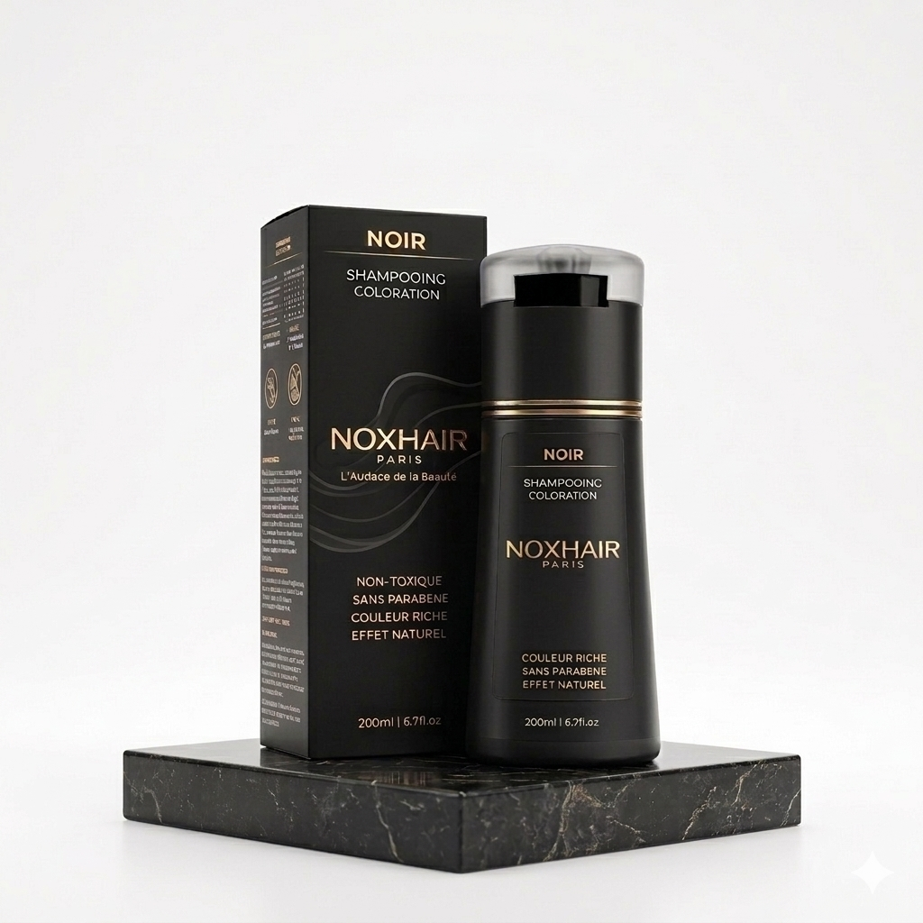 NoxHair - Shampoing Colorant Anti-Cheveux Blancs